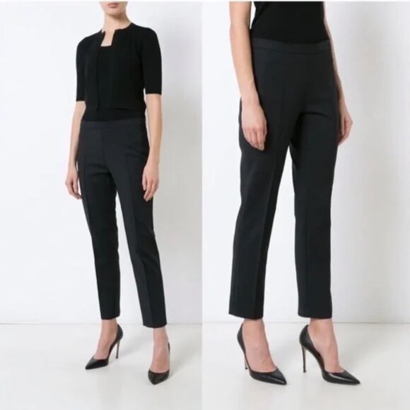 EUC Akris Punto Franca Mid-Rise Cropped Pants in "NIOR" Size 4 Modern Minimalism - Picture 1 of 16